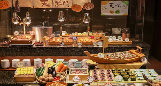 【2名様隣部屋で】1ベッドシングルルーム 大浴場&地場食材の滋賀食材のビュッフェ朝食付き