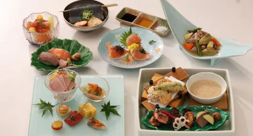 【夏季限定】滋賀県の名物「ビワマス」を贅沢に味わうービワマスと近江牛御膳ー