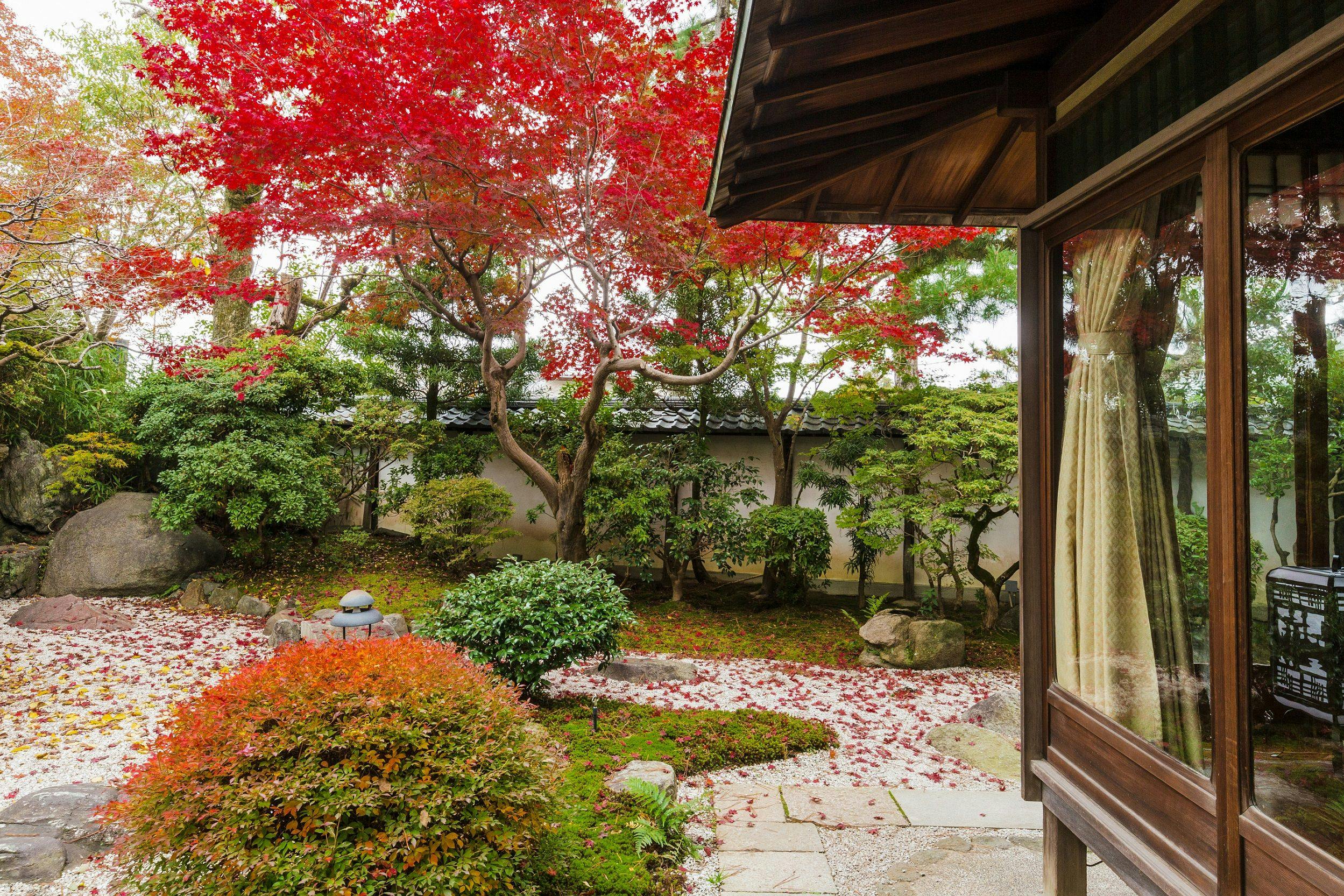 【竹】本館8帖+8帖+庭園露天風呂+庭テラス