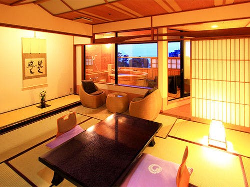 2024年5月露天風呂入替4階露天付客室「葵」