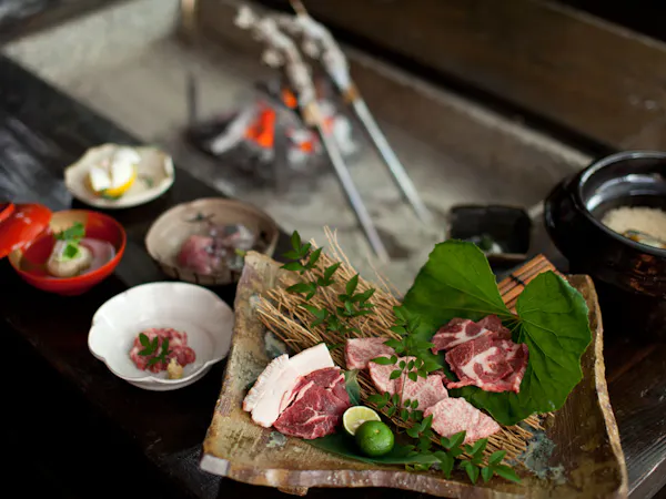 山河料理囲炉裏会席プラン<ご宿泊・2食付>