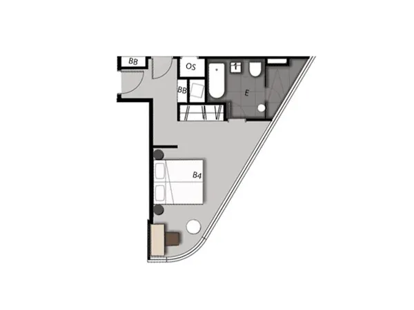 ホテルルーム/お部屋の間取り図(一例)