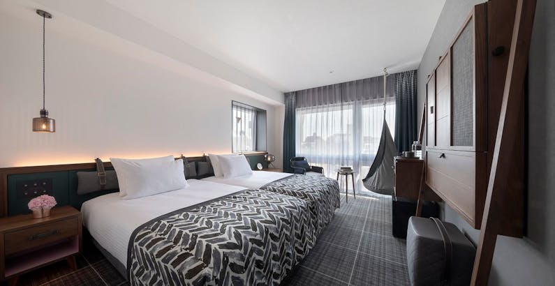 ライブリーツインルーム デザインホテルがオープン1年目の今にしかできない格安料金でご提供 素泊まり 全館禁煙プラン The Lively Azabujuban Tokyo ザ ライブリー 東京 麻布十番 一休 Com