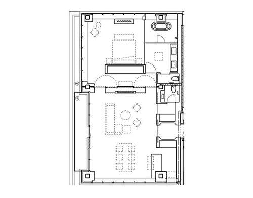 パノラミックスイート（136.3平米）平面図