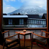 ที่เลานจ์ ภูเขาโยเทในฤดูหนาว