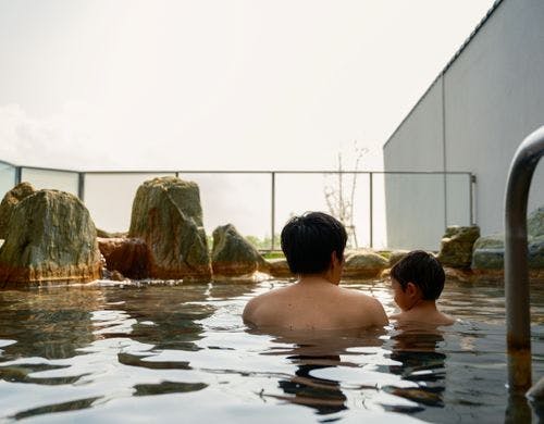 露天風呂入浴イメージ