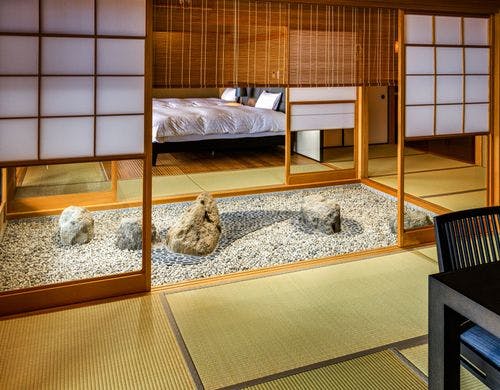 貴賓室のベッドルーム