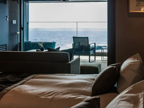 ระเบียงออนเซ็นกลางแจ้ง