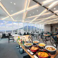 ◇最上階&桜島が一望できるレストラン