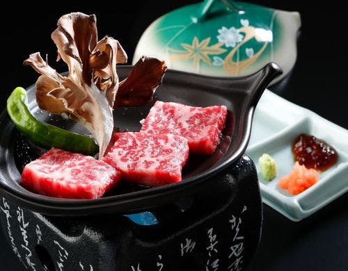 上州和牛の陶板焼き