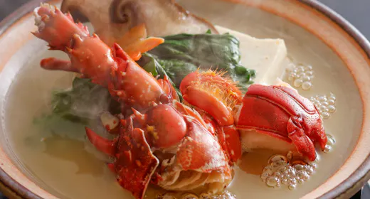 【特別会席】料理長イチオシ! 伊勢海老&鮑&松阪牛の饗宴 3大食材を味わう会席
