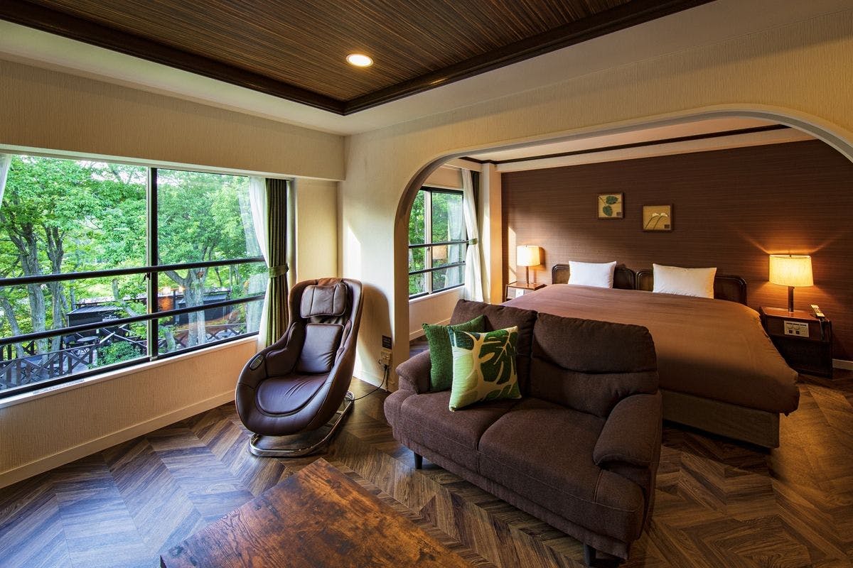 フォレストCダブルベッドのお部屋