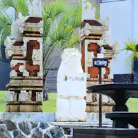 ウェルカムカエルと、記念撮影!