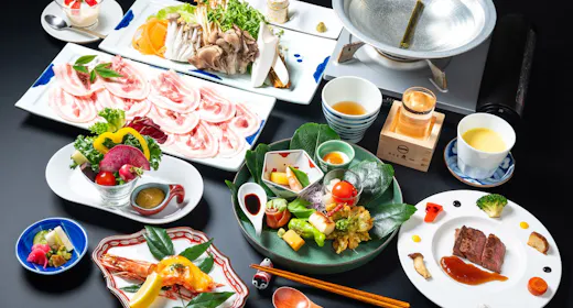 【上州麦豚のしゃぶしゃぶプラン】名物上州麦豚のしゃぶしゃぶ|群馬が誇る最高のお肉をご堪能<1泊2食>