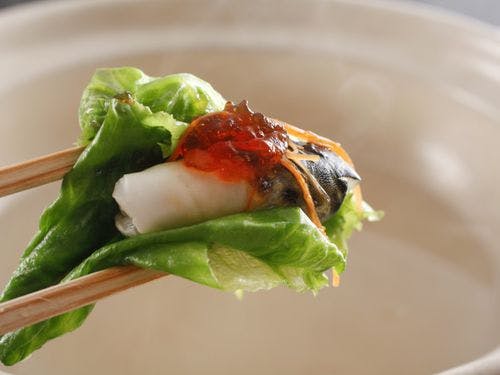 淡路島産レタス&てっぴ&ポン酢ジュレ！！