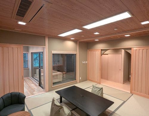 半露天特別室『茅の輪ルーム　美野川』全景