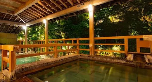 【基本プラン】夜はライトアップする露天風呂と美肌の湯が人気!群馬県産の食材を使った四季会席