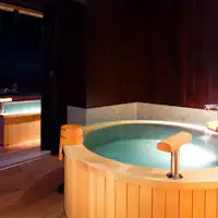 ■ห้องพักพร้อมอ่างอาบน้ำกลางแจ้งแบบน้ำพุร้อนธรรมชาติ■