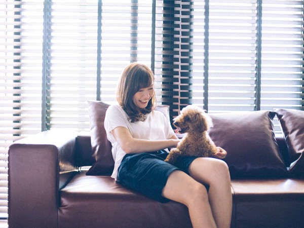 愛犬と一緒だからこその寛ぎ空間