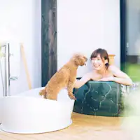 【愛犬用露天風呂】一緒に楽しめる入浴