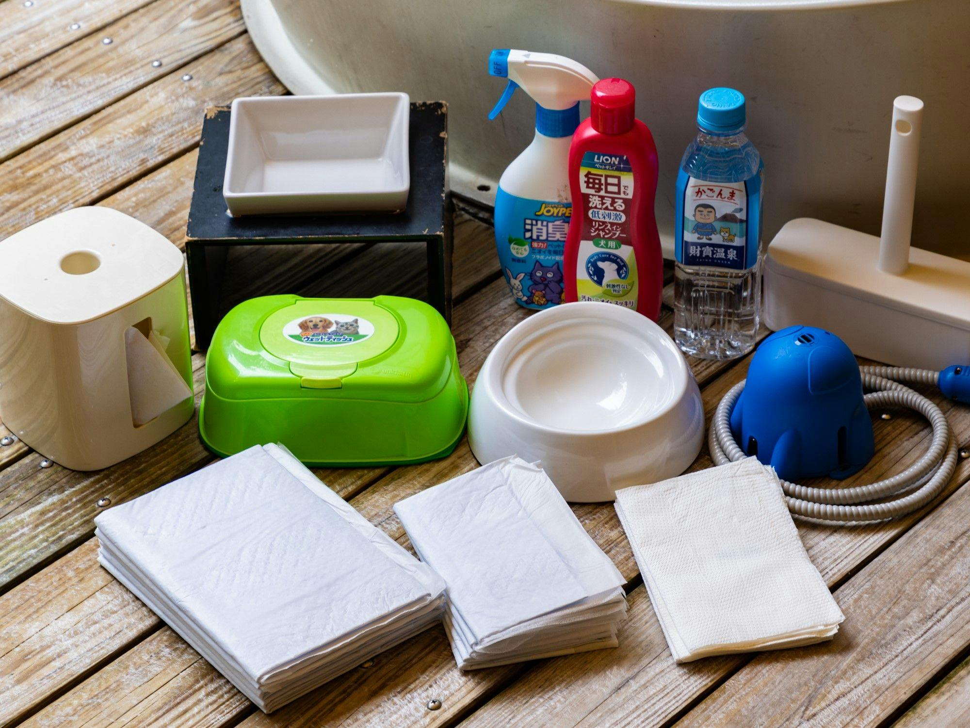 愛犬用アメニティもそろえています。