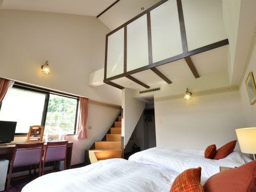 広々と使って頂けるメゾネットルーム