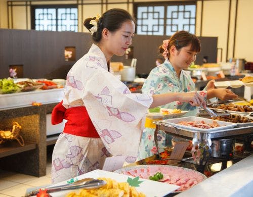 朝食バイキング