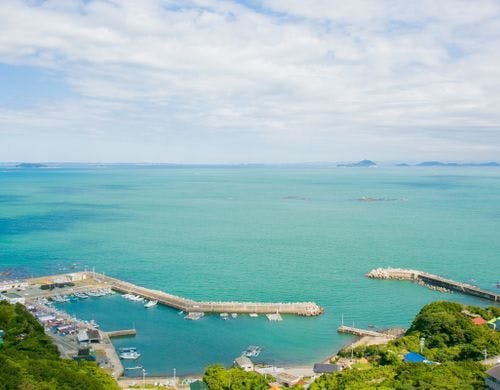 ホテルから絶景