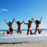 Di depan adalah pantai pasir putih Tatadohama!!