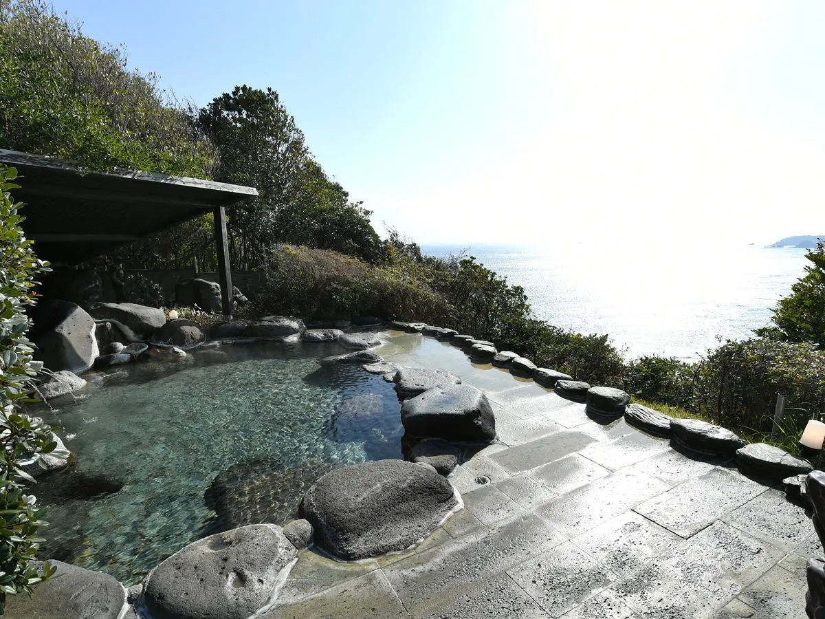 和風大浴場　展望露天風呂　雲母