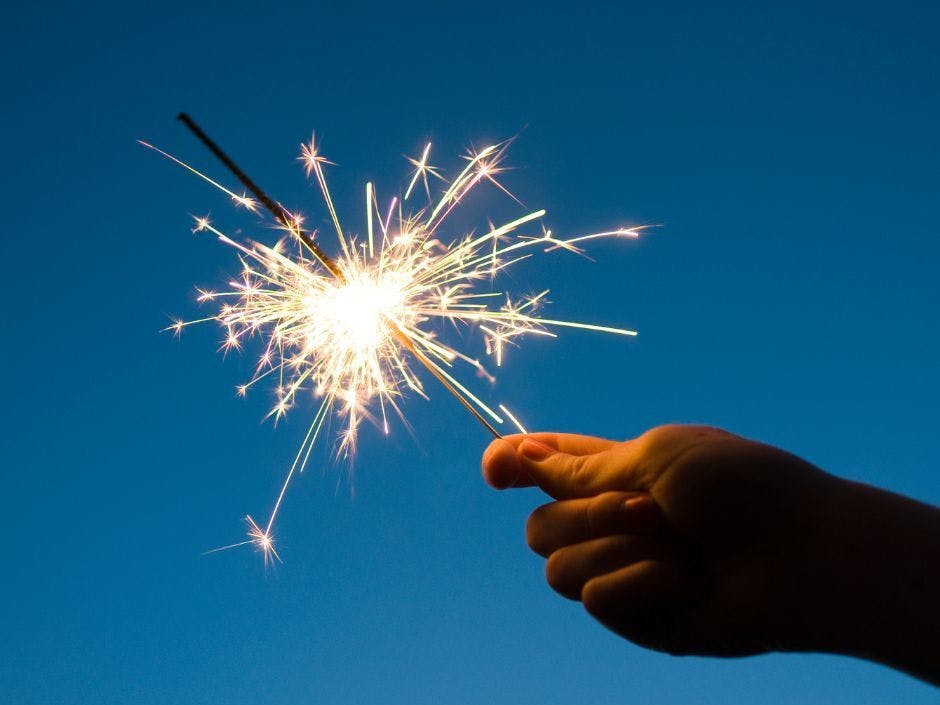 ภาพดอกไม้ไฟแบบถือ