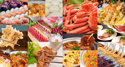 【人気№1】カニ食べ放題&和洋中50種|ライブキッチンで出来立て満喫
