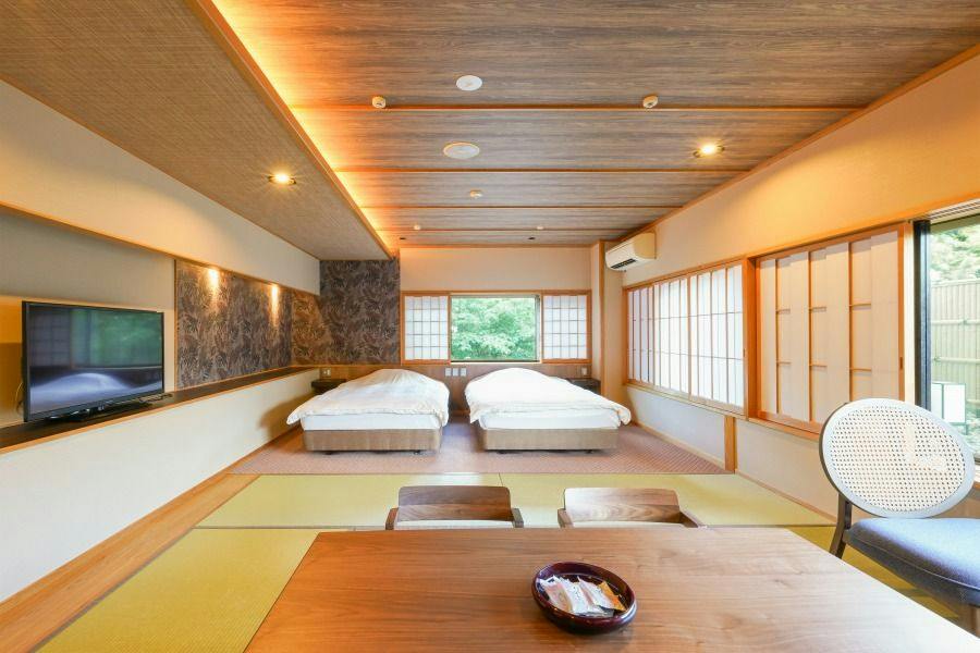 温泉風呂付10畳+ﾂｲﾝ