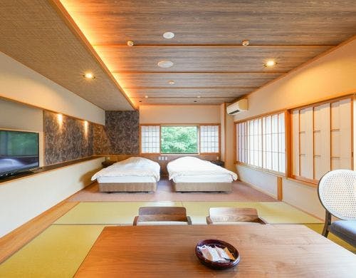 温泉風呂付10畳+ツイン