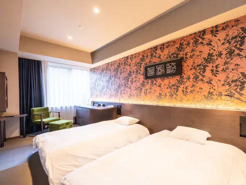 Kamar Twin Gaya Jepang Modern 01