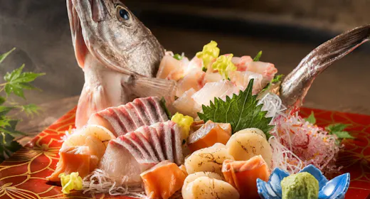 【限定SALE|4400円OFF】1日3組限定|炭火和牛ステーキ×旬魚の姿造り「創る会席」飲み放題付