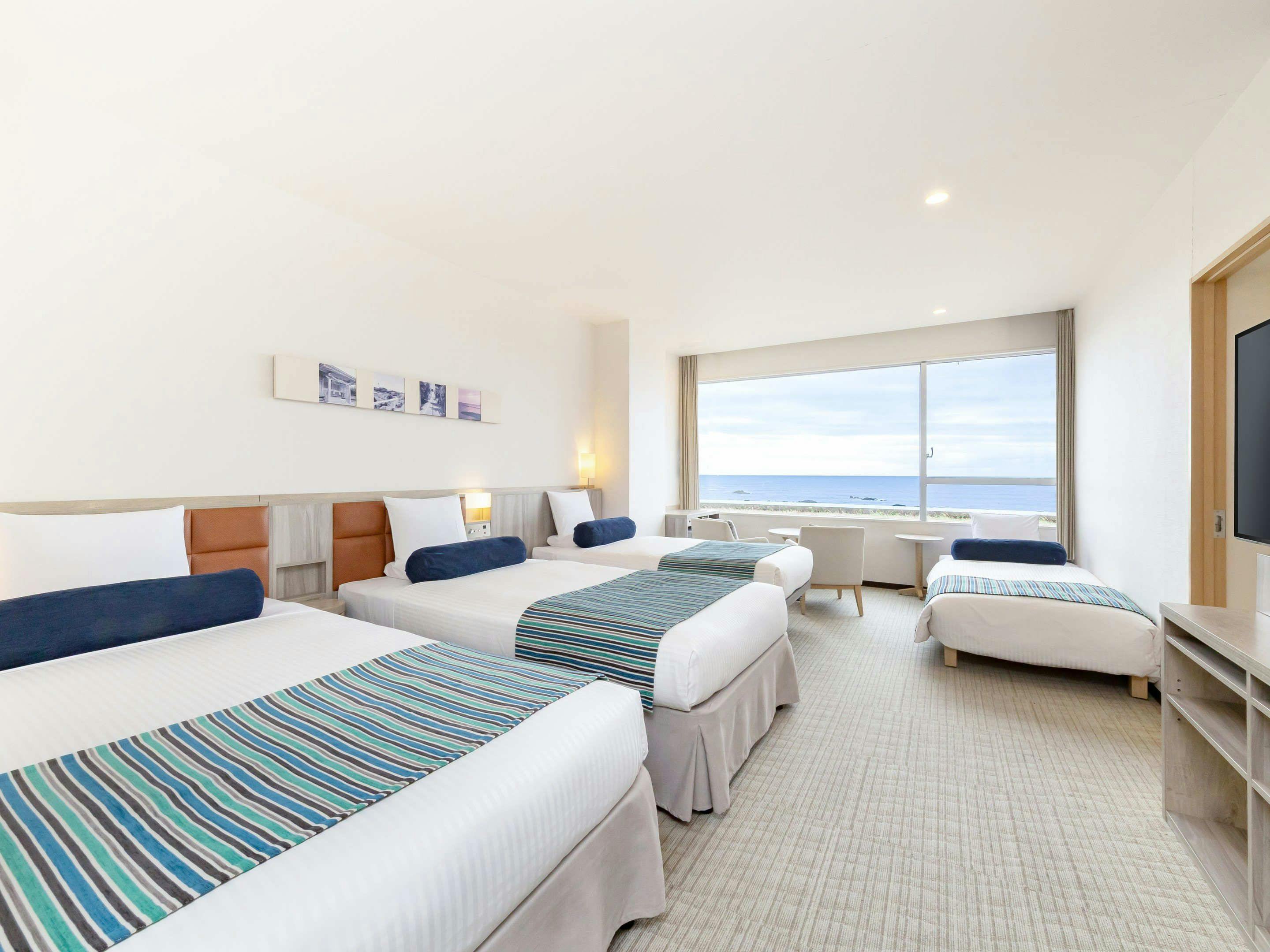 ห้องดีลักซ์ทวินปลอดบุหรี่ พร้อมอ่างอาบน้ำชมวิว