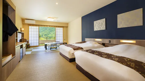 【Kamar Luas dan Nyaman Bergaya Jepang dan Barat】