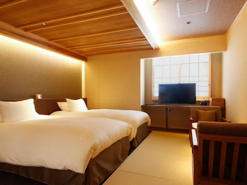 ห้องพักสไตล์ญี่ปุ่น Moderate D พร้อมเตียง (32 ตร.ม.) - ตัวอย่าง