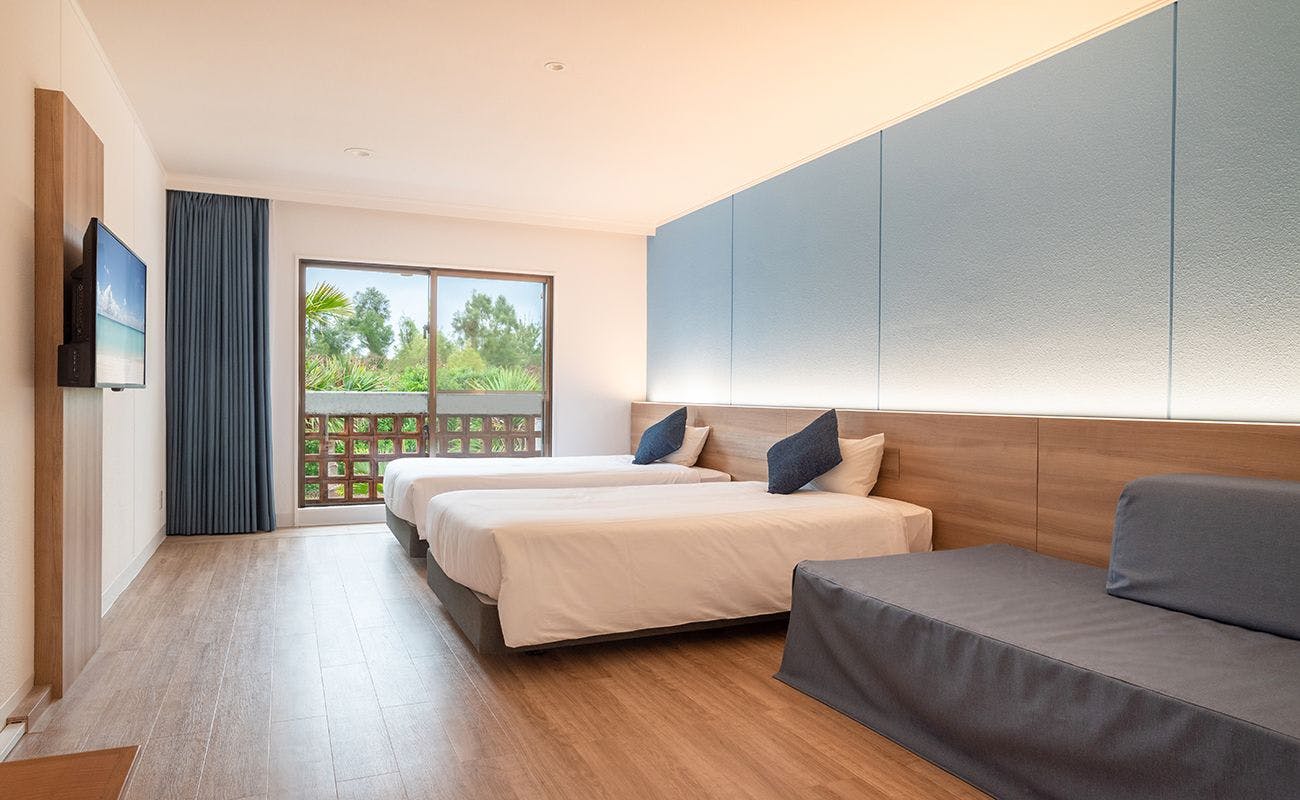 スタンダードタイプの部屋で26～34平米広さ