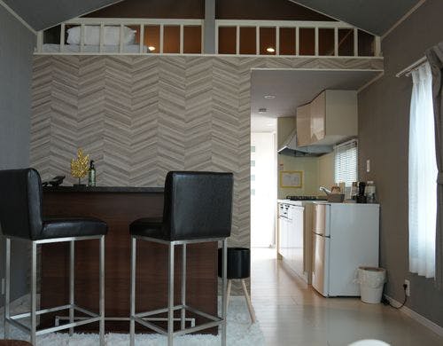 トレーラーハウス内・リビング２