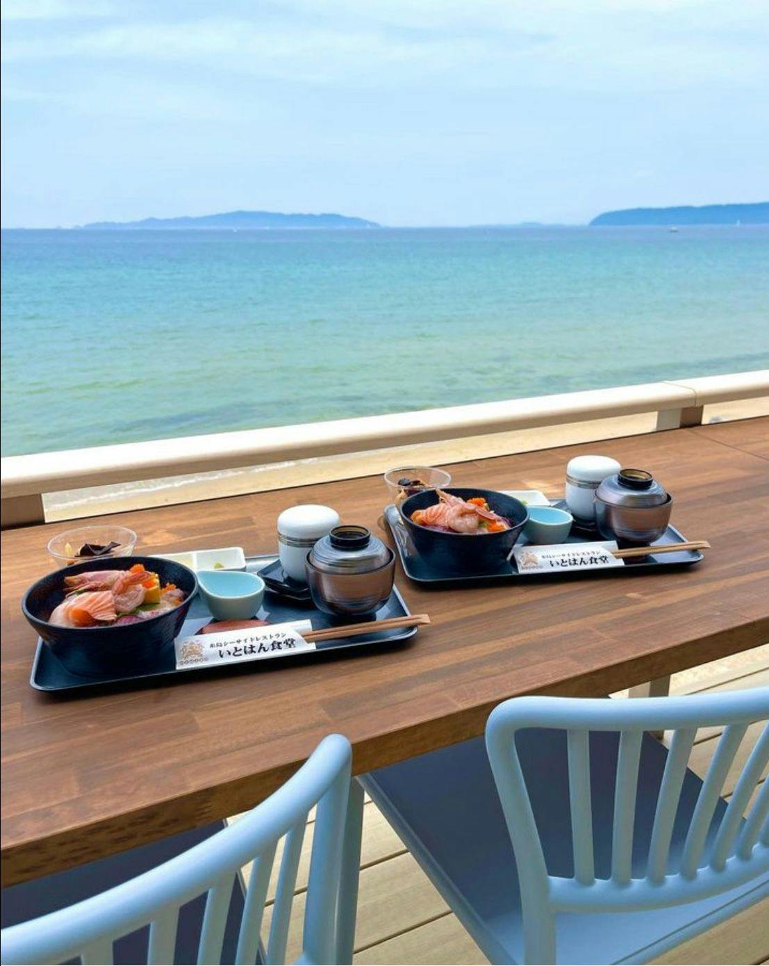 いとはん食堂の30ｍオーシャンビューテラス