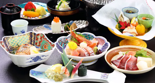 【量より質】美味しいものを少しづつ楽しむ料理長こだわりの創作会席料理<美味会席>