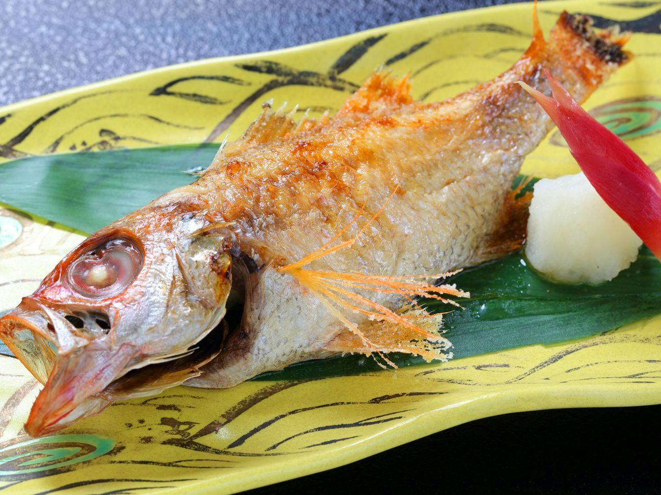 【旬彩の輝き Special会席】夕食はお造りアップグレード×のどぐろ塩焼き付き＜四季会席【竹】＞