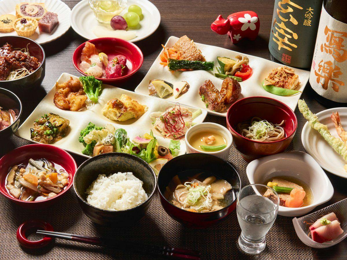【スタンダードビュッフェプラン】創作郷土料理ビュッフェでおなかいっぱい！会津地酒や展望露天風呂を満喫