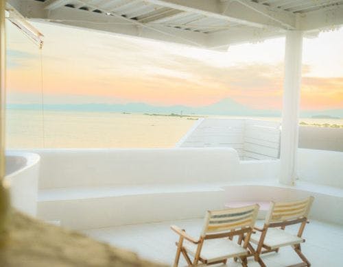 テラスからの夕焼け