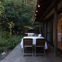 テラスでの手ぶらBBQ