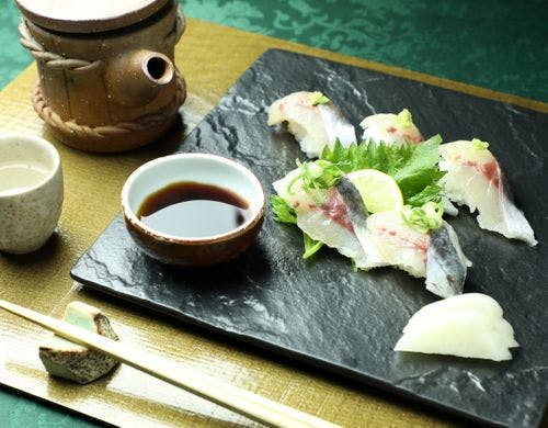 御手洗近海で獲れる鮮魚の握り寿司