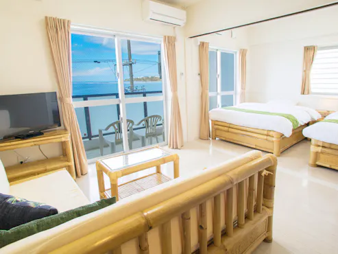 【서양식 2LDK(3F-3)】남국의 느낌이 나는 공간