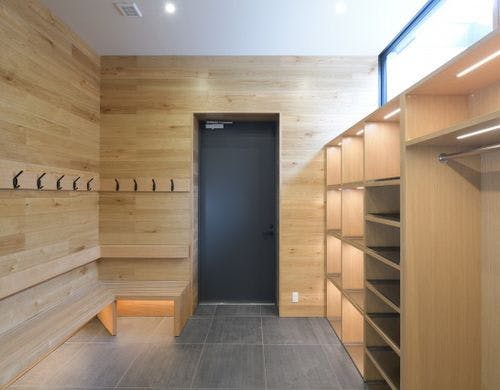 スキーロッカー　photo by Goshima